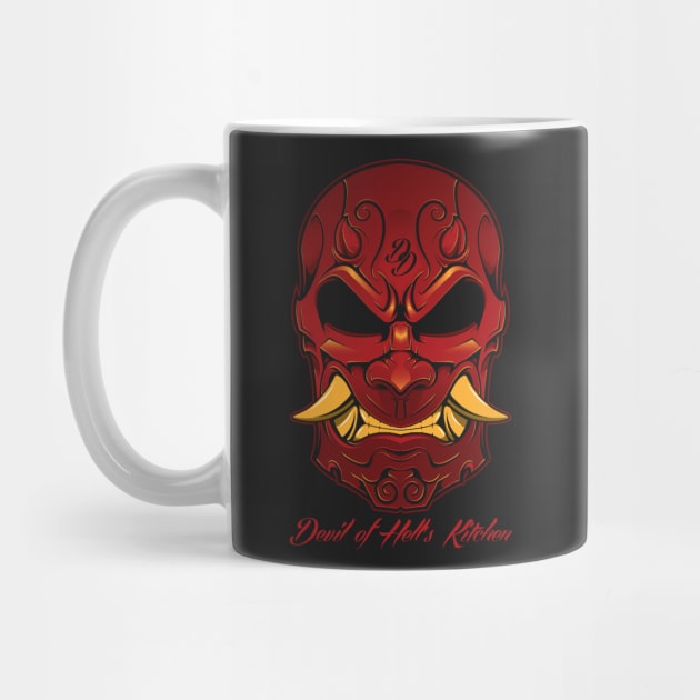 The Devil of Hell's Kitchen Kabuki Mask by HeavenlyKaos